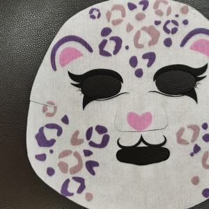 แผ่นมาส์กหน้าสัตว์แบบไม่ถักไม่ถักแบบกำหนดเองหน้ากากกระดาษรูปสัตว์ตลกสำหรับความงาม - Product Image 3