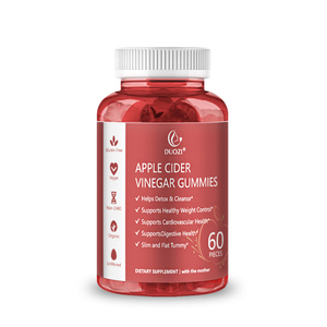 Gummies véganes au vinaigre de cidre de pomme, prix usine OEM, pour ventre plat, détox, complément alimentaire pour le corps, supplément de fibres alimentaires - Product Image 1