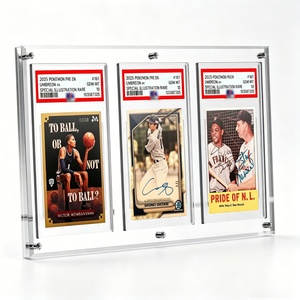 Marco de Acrílico Personalizado de Fábrica para Tarjetas Coleccionables, Soporte de Pared para Exhibición de Tarjetas Deportivas Coleccionables - Product Image 1