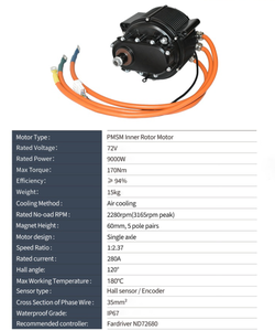 Kit V3 QS165 60H pour Véhicule de Transport Électrique avec Moteur Central Personnalisable, Arbre Cannelé, Freinage Régénératif Fardriver pour Vélo de <span class=keywords><strong>Course</strong></span> Électrique - Product Image 2