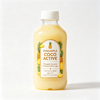 Étiquettes autocollantes imprimées étanches Haoxuan pour bouteilles de boisson ananas-coco – Autocollants pour boissons tropicales