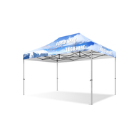 Tente extensible pliante de toit de 3x4.5m de logo personnalisé de publicité de tissu 600D imperméable de haute qualité pour des événements sportifs de salon commercial
