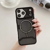 Coque de téléphone magnétique antichoc en gros pour iPhone 16 Pro Max, protection robuste avec protection de l'objectif de l'appareil photo, logo personnalisé OEM