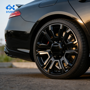 Juego de Llantas Todoterreno Negras Brillantes de 18 20 22 24 Pulgadas, 20x10J, 8 Orificios, Anchas, Cóncavas, de Aleación Forjada para Camioneta y SUV - Product Image 4