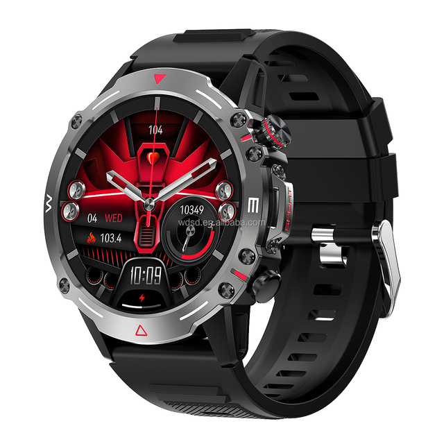 New Outdoor Smart Watch Men Women 410mAh Battery 1.43in 466*466 Screen Touch Screen Sleep Tracker Bt Call Custom Watch Faces