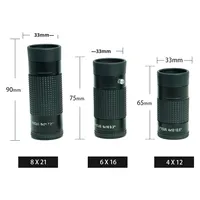 Telescopio Portátil de Mano de Alta Magnificación 4x con Zoom de Alta Definición, Enfoque Manual y Múltiples Objetivos para Exteriores