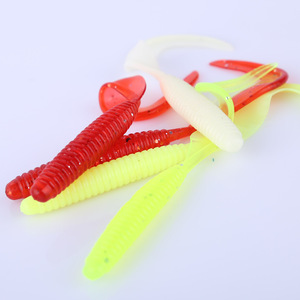Señuelo blando de 10 cm con borde grueso y cola única para pesca de lubina en agua dulce, cebo artificial de PVC con forma de hoz, aparejos de pesca - Product Image 3