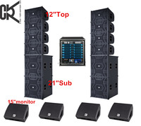 Haut-parleur Line Array extérieur d'église de 12 pouces de grande puissance de fabricant professionnel