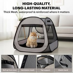 Parc de jeu portable pour chat, tente pliable pour animaux de compagnie, utilisation intérieure et extérieure, enclos de jeu pour chat et chien, niche pour <span class=keywords><strong>chaton</strong></span> et chiot - Product Image 5