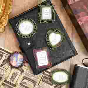 Elegant Desktop <b>Vintage</b> Embossed Photo B2b Wholesale Round Heart Patterned Zinc Alloy <b>Picture</b> <b>Frame</b> - Product Image 6