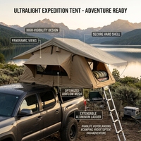 Tente de toit souple extensible pour voiture familiale 4x4, camping, randonnée, grande capacité, légère