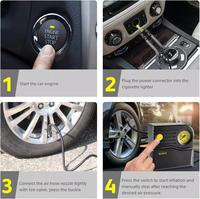 12V Car Tyre Inflator Pump Portable Tire Air Compressor Pump