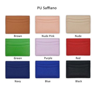 Vegan Porte-cartes de styliste en cuir lisse, impression personnalisée par Sublimation, Porte-cartes de crédit - Product Image 4