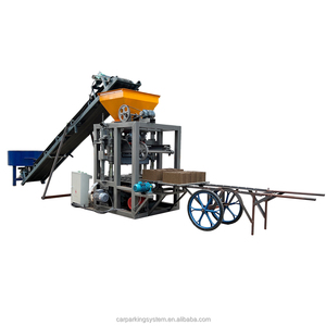 Máy làm khối bê tông Qt4-23A bán tự động máy móc gạch đa chức năng với phương pháp rung nguyên liệu xi măng - Product Image 2