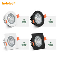 Spots LED encastrés étanches 5W 7W 9W 12W 15W ronds anti-buée pour toilettes, sauna, salle de bain IP65 COB