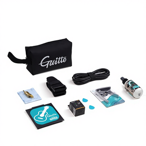 Guitto Guitar - Juego Completo de Herramientas y Accesorios para Principiantes, Bolsa de Almacenamiento, Afinador, Clip <span class=keywords><strong>Variable</strong></span>, Correa, Púa, Material de PU, Yiwu - Product Image 1