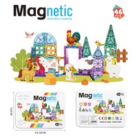 Ensemble de tuiles magnétiques de voyage 3,75 cm, mini boîte en métal, blocs de construction portables, jouet éducatif STEM pour l'école, les tout-petits, les enfants, les garçons et les filles