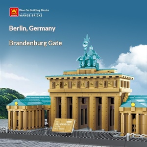 Wanger 6211 Alemania Berlín Puerta de Brandenburgo Edificio Emblemático Vista de <span class=keywords><strong>Calle</strong></span> Bloques de Construcción Ensamblables Juguetes Educativos para - Product Image 1