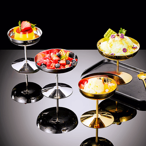Copa de Acero Inoxidable 304 Moderna al por Mayor para Hielo y Pudín, Ideal para Bolas de Nieve, Ensaladas, Postres, Snacks, Parfaits, Sundae y Trifle Elegantes - Product Image 4