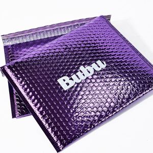 Sobres de Burbuja Metálicos Personalizados Color Ciruela, Embalaje Impreso, Sobres Acolchados de Poliéster con Logotipo Personalizado y Envío Exprés - Product Image 3