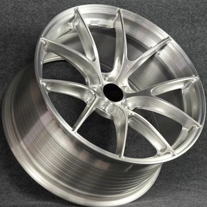 Jantes forgées concaves personnalisées VS-5RS, finition argent brossé, légères, pour voitures de course Corvette C6 C8 Z06 Corvette C7 Stingray Z51 ZR1 - Product Image 2