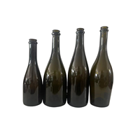 Bouteilles de vin en verre personnalisées, vides, mini, petites, 187, 375, 750 ml, col en liège Bourgogne, bon marché, pour champagne