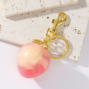 พวงกุญแจผลไม้หลากสีสันน่ารักสไตล์หวานใหม่ ของตกแต่งกระเป๋าแฟชั่น ของขวัญสำหรับสาวๆ เครื่องประดับ - Product Image 3