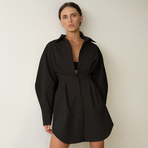 Primavera francese autunno nuovo abito stretto in vita 2024 <span class=keywords><strong>donna</strong></span> alla moda a maniche lunghe in poliestere - Product Image 2