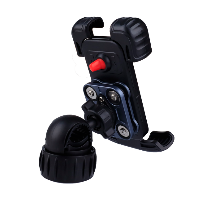 Motorcycle Phone Mount Holder Dual Vibration Dampener 360 Rotation ABS Material Clip Fix for for 4.7-7.2 Inch