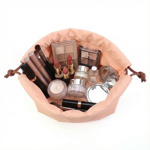 Custom Size Color Logo Printed Nylon Puffer Cosmetic <strong>Makeup</strong> Make up Skincare Beauty Storage <strong>Drawstring</strong> <strong>Bag</strong> - Product Image 5