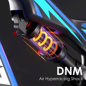 จักรยานไฟฟ้า HEZZO K9 มอเตอร์ 1000W ระยะทาง 70-90 กม. กันน้ำ ควบคุมผ่านแอพ ล้ออลูมิเนียมอัลลอย 26 นิ้ว 9 สปีด ความเร็ว 50 กม./ชม. แบตเตอรี่ลิเธียม ด้านหน้า - Product Image 4