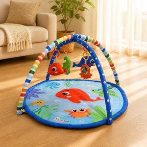 Tapis d'éveil pour bébé - Tapis <span class=keywords><strong>de</strong></span> jeu en coton et polyester doux - Jouet éducatif sportif - Product Image 2