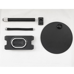 ที่วางโทรศัพท์มือถือท่อโลหะแบบยืดหดได้อเนกประสงค์ที่ยึดตั้งโต๊ะแบบปรับได้พร้อมฐานดิสก์บรรจุสำหรับใช้ในบ้านสำนักงาน - Product Image 3