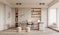 JINGSHUN Bureau d'ordinateur Bureau à domicile Armoires de rangement Bibliothèques Ensemble pour maison Appartement Meubles Personnalisation Optimisation de l'espace
