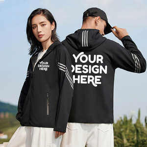 2024 <span class=keywords><strong>abrigo</strong></span> deportivo personalizado de alta calidad para exteriores, ropa con bolsillos, ropa de grupo para hombres y mujeres, chaquetas con capucha y cremallera Unisex - Product Image 2