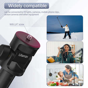 ขาตั้งกล้องแบบยืดหดได้ <span class=keywords><strong>Ulanzi</strong></span> MT-79 สำหรับกล้อง DSLR และสมาร์ทโฟน พร้อมไฟเติม - Product Image 3