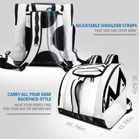 Sac de ski et snowboard rembourré YCW personnalisé pour le rangement intérieur, avec sangle de transport, poche pour équipement, lunettes et gants, pour le sport et le voyage