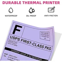 Personnalisé 100x150mm Semi-Brillant Thermique Code À Barres Adhésif Papier 4x6 Blanc Couleur Thermique Étiquette Autocollant Usine En Gros en Stock