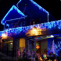 Lanterne LED décorative RVB d'extérieur et guirlande lumineuse pour jardin, mariage et fête IP65 110V-Jaune Rouge Vert Bleu