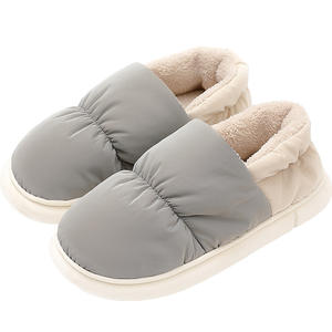 Pantuflas de Interior para Hombre y Mujer, Impermeables, Transpirables, de Felpa, Cálidas, de Algodón, con Suela Gruesa Antideslizante para Parejas - Product Image 4