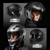 Casque de moto intégral rétro 25 ans après la création du modèle original avec fente pour écouteurs et fente pour lunettes, certifié 3C/DOT