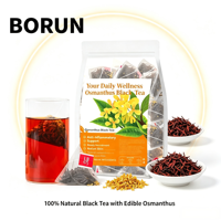 OEM ODM Thé noir à l'Osmanthus 90g 3x30 sachets par paquet Osmanthus comestible Anti-inflammatoire Beauté Nourrit la peau Origine Anhui Chaud/Froid