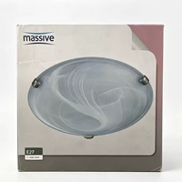 Plafonnier de porche, chambre, cuisine, toilettes, salle de bain, étanche, base en fer, mini LED, luminaire en verre à montage en surface