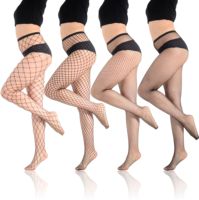 Vente chaude mode chaussettes personnalisées femmes quotidien noir maille longue Nylon résille bas Lingerie collants/collants