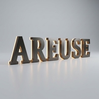 Enseignes lumineuses 3D LED personnalisées pour extérieur, lettres en relief rétroéclairées, montées au mur, pour devantures de magasins et enseignes commerciales