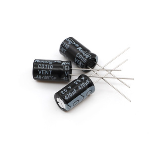 Aluminum Electrolytic Capacitor 25V 470UF Leaded Through-hole High Temperature Resistance Low Impedance For Electrical - Product Image 2