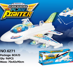 Avión de Combate <span class=keywords><strong>El</strong></span>éctrico Universal con Luces Intermitentes para Niños |   Modelo de Avión de Juguete con Luces y Música - Product Image 5
