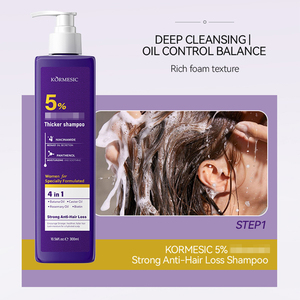 ชุดผลิตภัณฑ์ดูแลเส้นผมป้องกันผมร่วงสูตรเข้มข้น KORMESIC บำรุงและฟื้นฟูหนังศีรษะที่เสียหาย ครีมนวดผม แชมพู เซรั่ม - Product Image 4