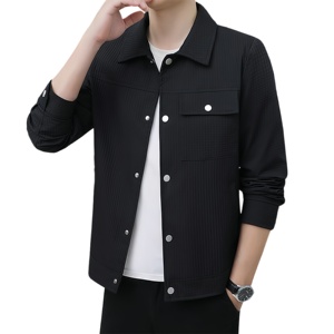 Chaqueta Casual de Diseño para Hombre, Chaqueta Personalizada de Color Sólido, Resistente al Viento, con Solapa, Ropa Holgada de Otoño e Invierno, Nueva Chaqueta para Hombre - Product Image 1