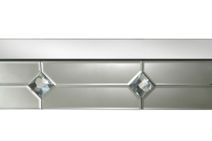 Modern <b>Mirrored</b> & Faux Rhinestone MDF Console <b>Table</b> for Living Room-Eco-Friendly Design - Product Image 4